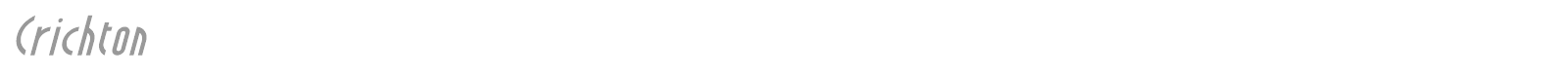 Crichton font preview